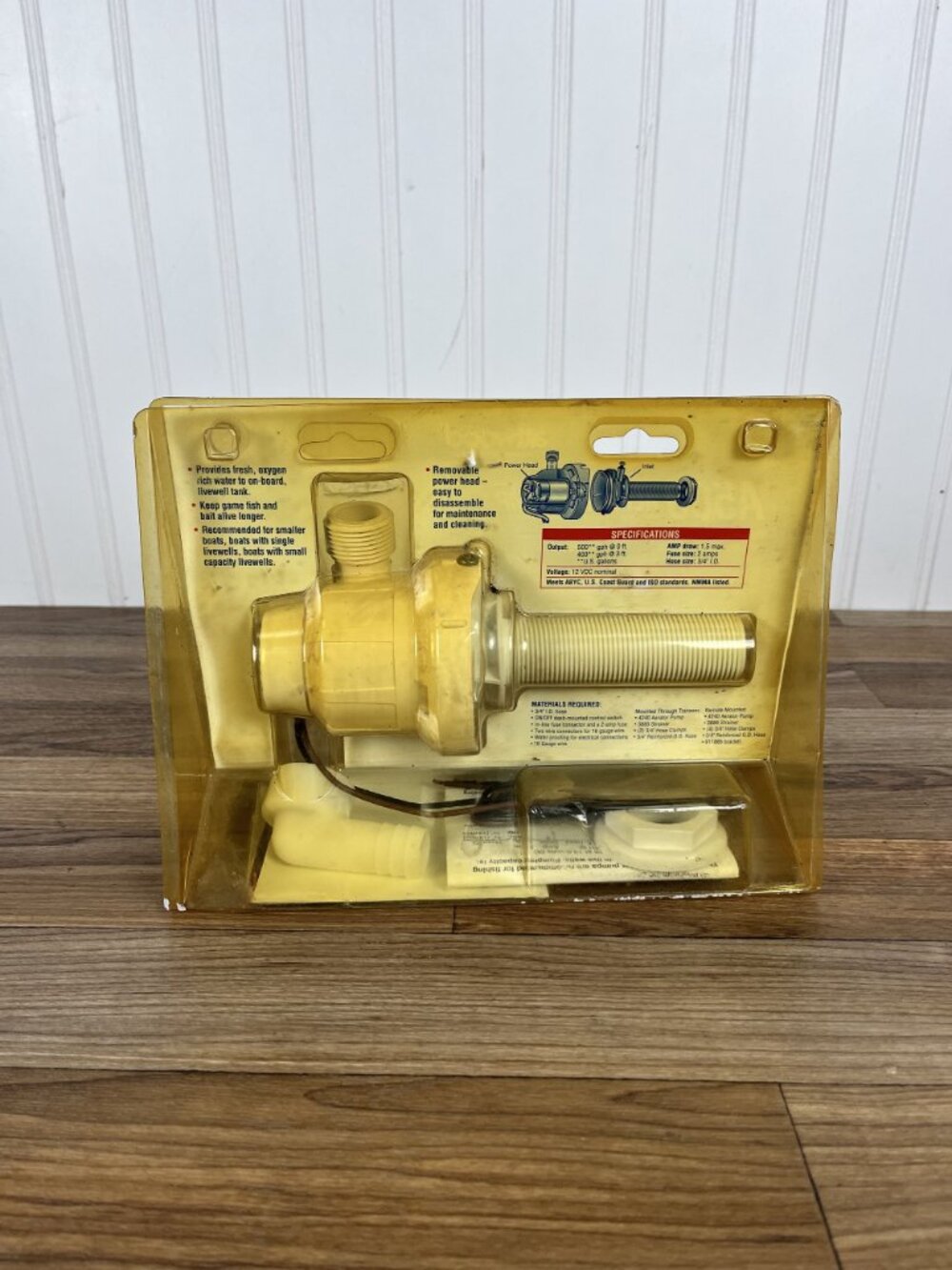 ATWOOD A500 Aerator Pump, 500 Gallon Per Hour Output, Anti-Airlock - New - Picture 4 of 5